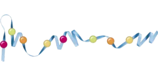🌈 Dekoration, Band, Perlen, Party, Ornament, Feier telegram sticker
