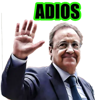 👋 ADIOS Mann, Anzug, Brille, Abschied, Auf Wiedersehen telegram sticker