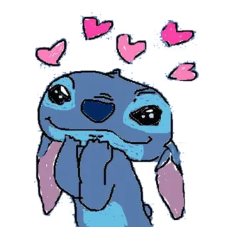 ❤ Stitch Cartoni animati, Carino, Cuori, Stitch, Disney telegram sticker