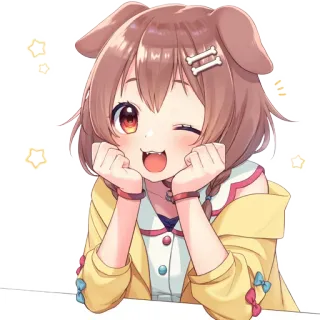 😃 Inugami Korone Anime, Cane, Vtuber, Carino, Ragazza whatsapp sticker