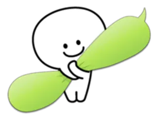 😍 personage, boon, schattig, kawaii, cartoon telegram sticker