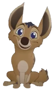🙂 Dessin animé, Hyène, Animal, Mignon, Personnage, Amical telegram sticker