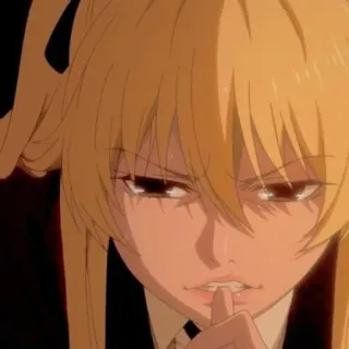 🦮 anime, dibujos animados, chica, retrato, rubia telegram sticker