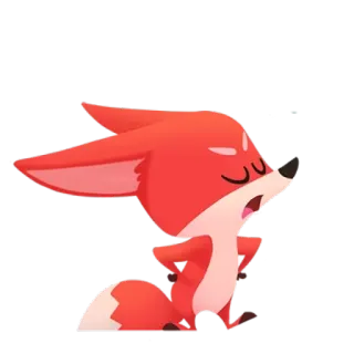 😤 vos, dier, boos, cartoon telegram sticker