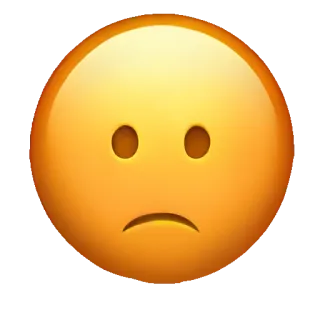 🥑 絵文字, 悲しい, 不機嫌, 表情, 気分, 顔 telegram sticker