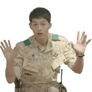 👐 YOO SI JIN seragam militer, tentara, angkatan darat, korea, perwira whatsapp sticker