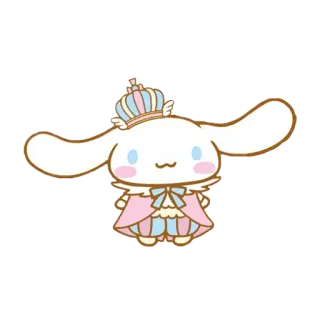 🤗 Cinnamoroll cinnamoroll, sanrio, kawaii, cute, dog, crown telegram sticker