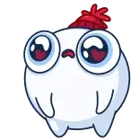 ❤️ น่ารัก, ฤดูหนาว, การ์ตูน, ตา, หมวก telegram sticker