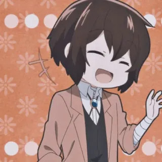 👀 anime, manga, cartoon, chibi, happy, smiling telegram sticker