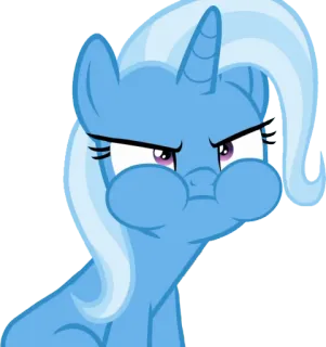 🤨 My Little Pony, pony, cartoon, angry, unicorn, funny, cute, meme telegram sticker