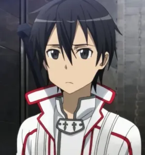 😊 Kirito Sword Art Online Anime, Personaggio, Kirito, Sword Art Online telegram sticker
