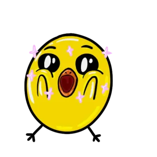 😱 Emoji, Schattig, Geel, Expressie, Cartoon, Gezicht telegram sticker
