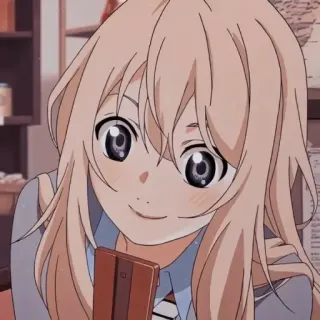 🙂 Anime, Dziewczyna, Słodkie, Portret, Kreskówka telegram sticker