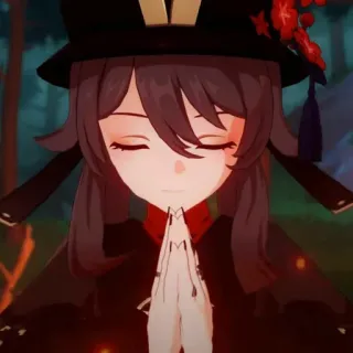 🌟 Hu Tao Genshin Impact Anime, Nhân vật, Trò chơi điện tử, Genshin Impact, Hu Tao whatsapp sticker