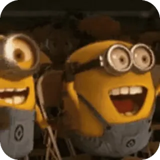 ๐ Minion Despicable Me minions, despicable me, laughing, happy, excited, animation, funny, reaction telegram sticker