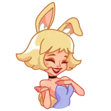 Miss Bunny telegram stickers