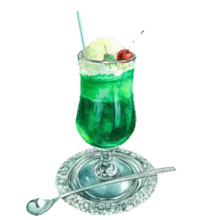 🍹 comida, bebida, refresco, cream soda, helado, cereza, bebida telegram sticker