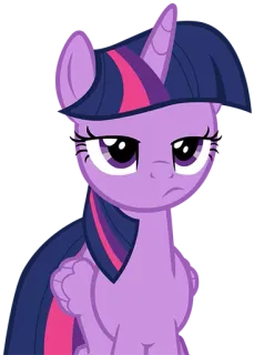 😒 Twilight Sparkle My Little Pony Twilight Sparkle, My Little Pony, Einhorn, Cartoon, Pony telegram sticker