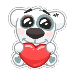 ❤️ White Bear telegram sticker