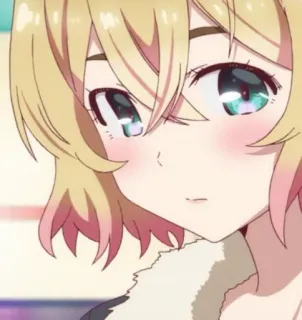 😼 Mami Nanami Rent-A-Girlfriend anime, manga, cartoon, character, girl, blonde, cute whatsapp sticker