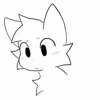 😳 cartoon, anime, cute, white, cat, kawaii telegram sticker