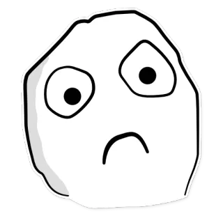 ☹ meme, trollface, internet meme, expression, face telegram sticker
