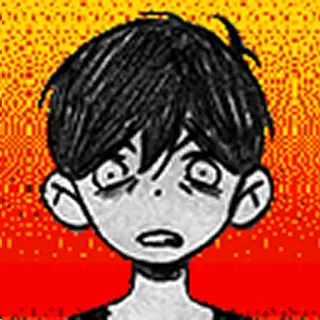 😡 omori, garçon, pixel art, contrarié, jeu vidéo telegram sticker