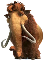 🙃 Manny Ice Age мамонт, ледниковый период, мультфильм, животное, фильм, персонаж telegram sticker