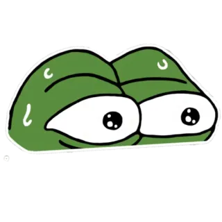 😥 Pepe the Frog pepe, frog, meme, internet whatsapp sticker