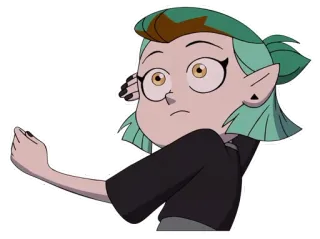 😐 Amity Blight The Owl House การ์ตูน, อนิเมชั่น, ตัวละคร, อมิตี้ ไบลท์, บ้านนกฮูก telegram sticker