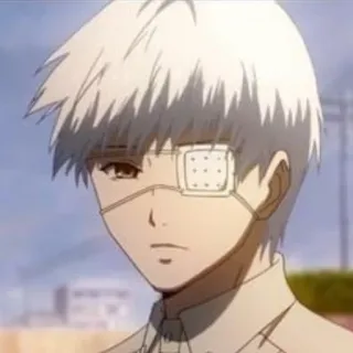 😕 Ken Kaneki Tokyo Ghoul Anime, Mangá, Ken Kaneki, Tokyo Ghoul, Personagem telegram sticker