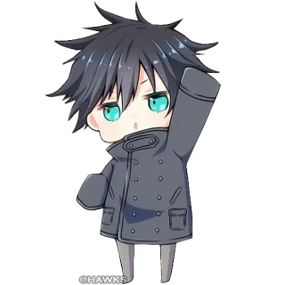👋 @HAWKS Anime, Chibi, Niedlich, Cartoon, Manga, Charakter telegram sticker