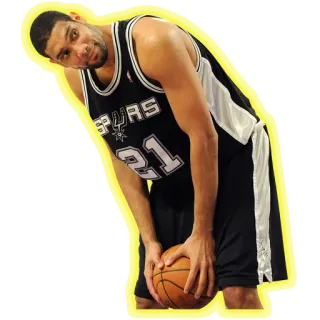 ⬆ Tim Duncan basketball, sport, NBA, joueur, athlète whatsapp sticker