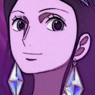 📜 Nico Robin One Piece 妮可·罗宾, 海贼王, 动漫, 漫画, 角色, 女性 telegram sticker