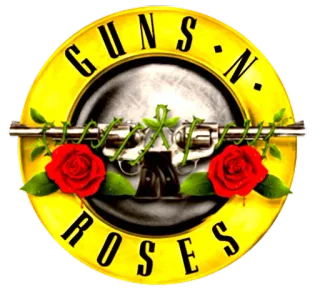 🔫 GUNS N' ROSES guns n roses, band, musik, logo, rosen, waffen whatsapp sticker