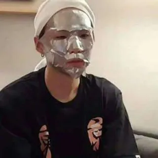 🐱 person, face mask, skincare, beauty, facial, mask telegram sticker