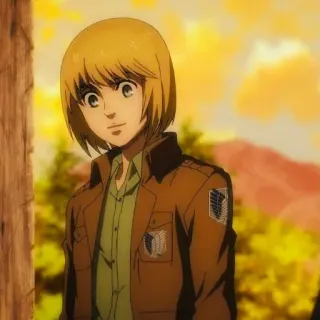 💈 Armin Arlelt Attack on Titan Anime, Ataque dos Titãs, Armin Arlert, Personagem, Mangá telegram sticker