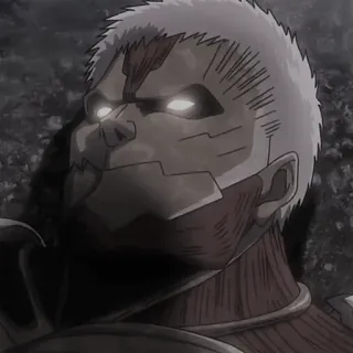 🥇 Armored Titan Attack on Titan Anime, Titan, Gepantserde Titan, Attack on Titan, Personage telegram sticker