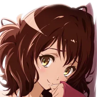 😏 anime, menina, desenho animado, mulher, retrato telegram sticker