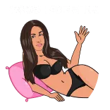 💁‍♀️ cartoon, woman, bikini, girl, sexy, model telegram sticker