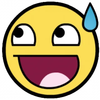😅 Meme, Emoticon, Nervoso, Sudore, Sorriso, Felice telegram sticker