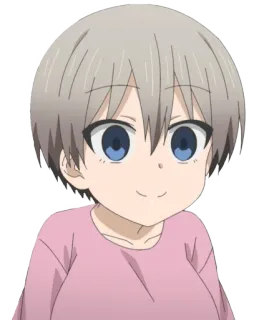 😨 Hana Uzaki Uzaki-chan Wants to Hang Out! Аниме, Манга, Милый, Девушка, Узаки-чан, Розовый, Персонаж telegram sticker
