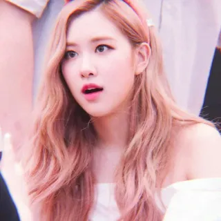 🌹 Rose Rosa, K-Pop, cantante, celebridad, mujer, persona telegram sticker