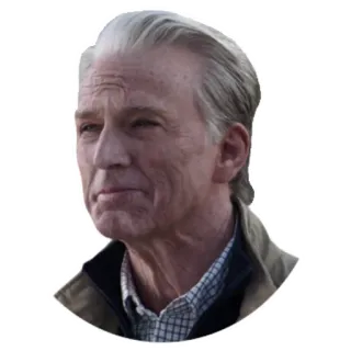 ☺️ Steve Rogers Marvel Cinematic Universe captain america, old man, superhero, marvel, character, avengers telegram sticker