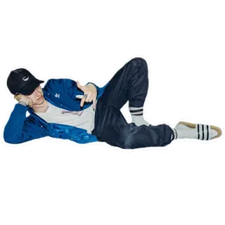 😴 mężczyzna, osoba, leżący, casual, portret telegram sticker
