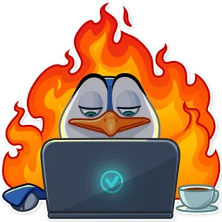 Penguin Kevin telegram stickers