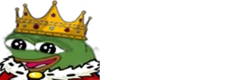 🤴 pepe, frog, crown, king, meme, internet culture telegram sticker