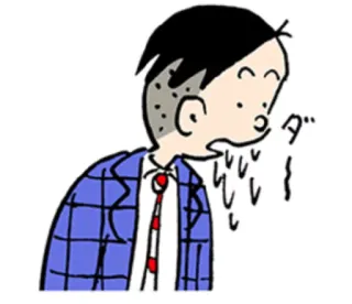 🤤 ダ krank, erbrechen, übel, verärgert, Cartoon, Figur, Gag telegram sticker