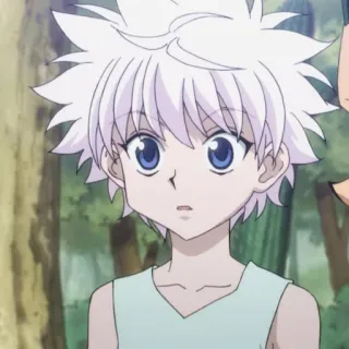 ⚡️ Killua Zoldyck Hunter x Hunter Аниме, Парень, Белые волосы, Киллуа, Hunter x Hunter, Ребенок telegram sticker