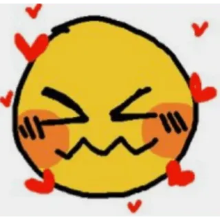 😀 Emoji, Fofo, Amor, Desenho animado, Corações whatsapp sticker